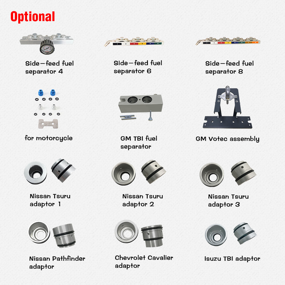 Intelligent Car GDI Fuel Injector Cleaner & Tester Cleaning Machine Ultrasonic Cleaner 8-Cylinders 110V 220V